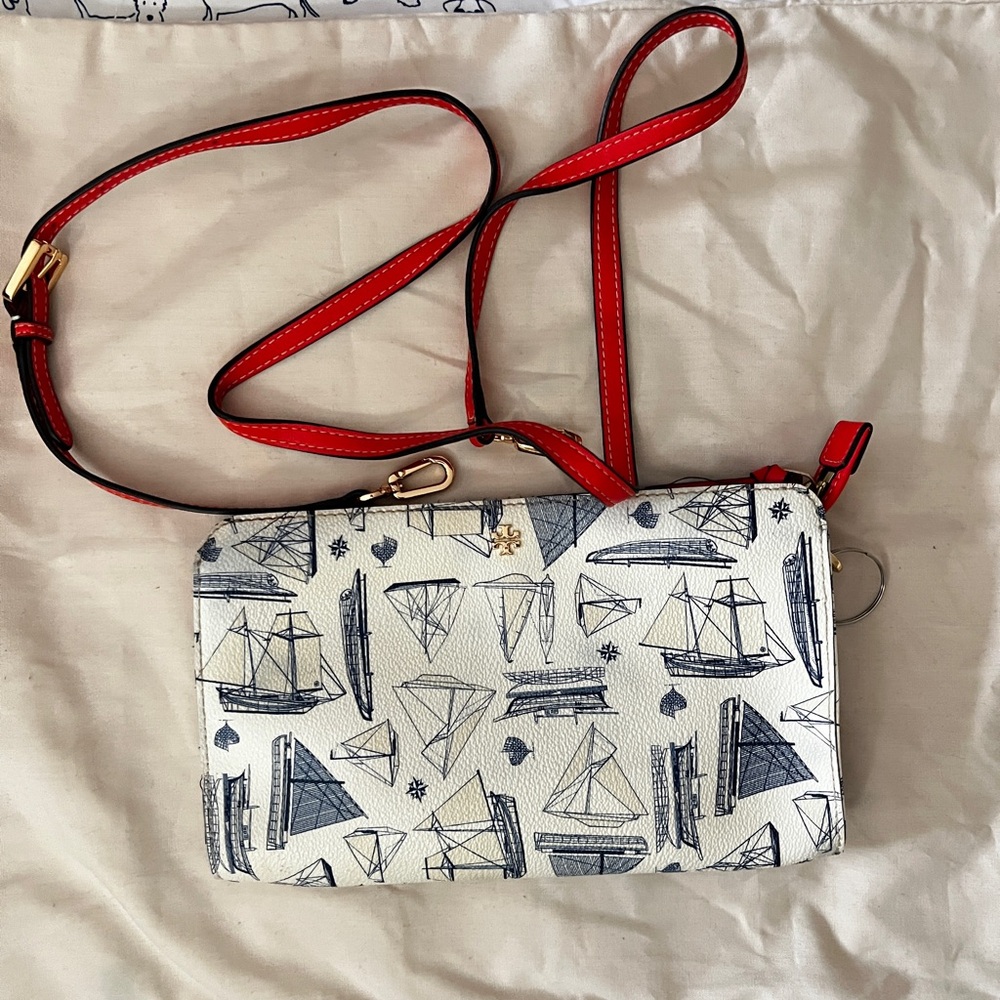 Toy Burch crossbody White and orange strap Women's Bag